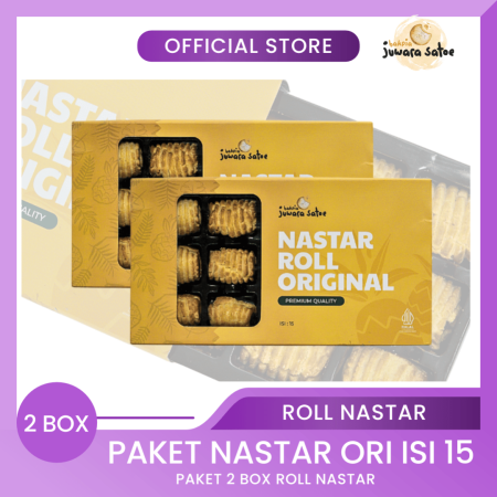 [ 2 BOX ] PAKET NASTAR ROLL ORI ISI 15 - BAKPIA JUWARA SATOE