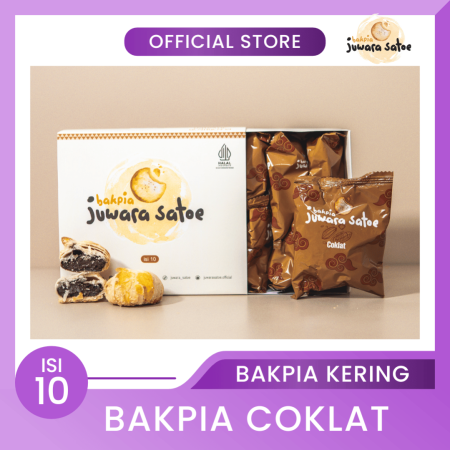 BAKPIA JUWARA SATOE [ Isi 10 ] Bakpia Coklat - Oleh Oleh Khas Jogja