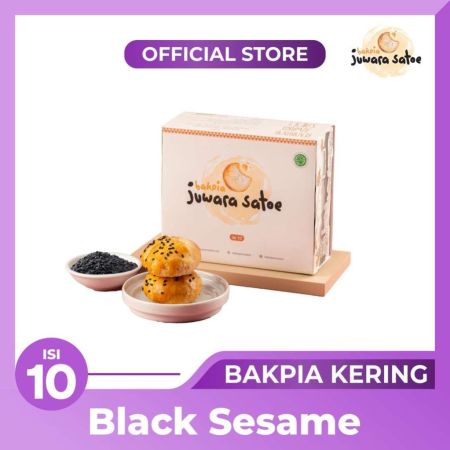 BAKPIA JUWARA SATOE [ Isi 10 ] Bakpia Black Sesame - Oleh Oleh Khas Jogja