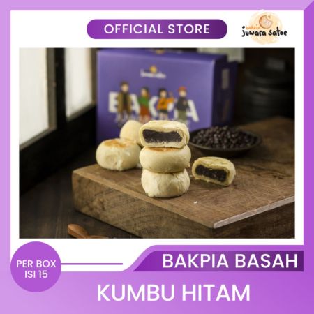 BAKPIA JUWARA SATOE [ Isi 15 ] Bakpia Basah Kumbu Hitam - Oleh Oleh Khas Jogja