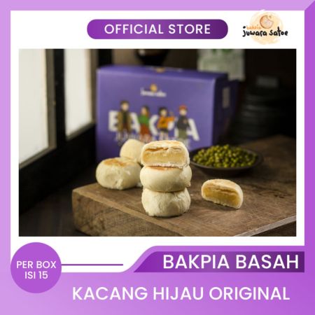 BAKPIA JUWARA SATOE [ Isi 15 ] Bakpia Basah Kacang Hijau Original - Oleh Oleh Khas Jogja