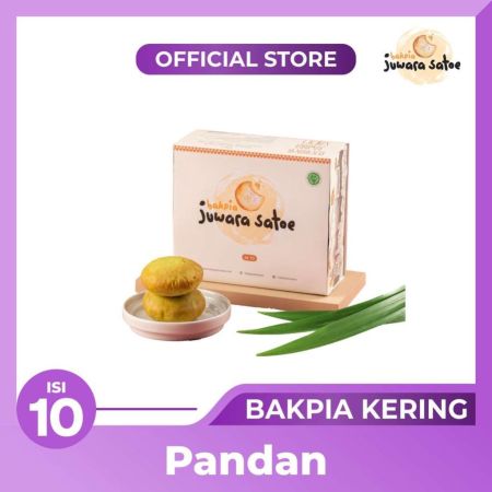 BAKPIA JUWARA SATOE [ Isi 10 ] Bakpia Kacang Hijau Pandan - Oleh Oleh Khas Jogja