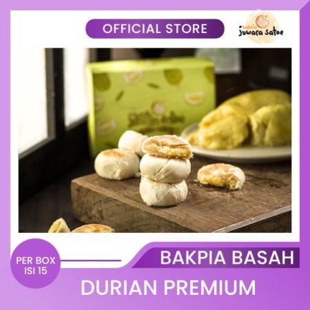 BAKPIA JUWARA SATOE [ Isi 15 ] Bakpia Basah Durian - Oleh Oleh Khas Jogja