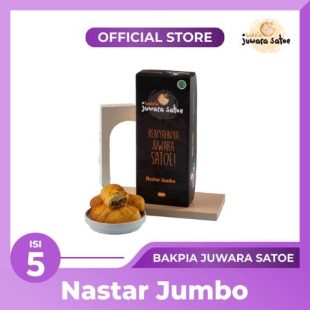 BAKPIA JUWARA SATOE [ Isi 5 ] Nastar Jumbo - Oleh Oleh Khas Jogja