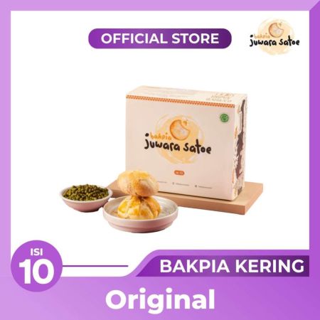 BAKPIA JUWARA SATOE [ Isi 10 ] Bakpia Kacang Hijau Original - Oleh Oleh Khas Jogja