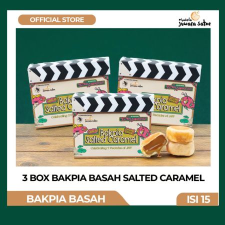 [ 3 BOX ] Paket Bkapia Basah Salted Caramel Isi 15 - BKAPIA JUWARA SATOE